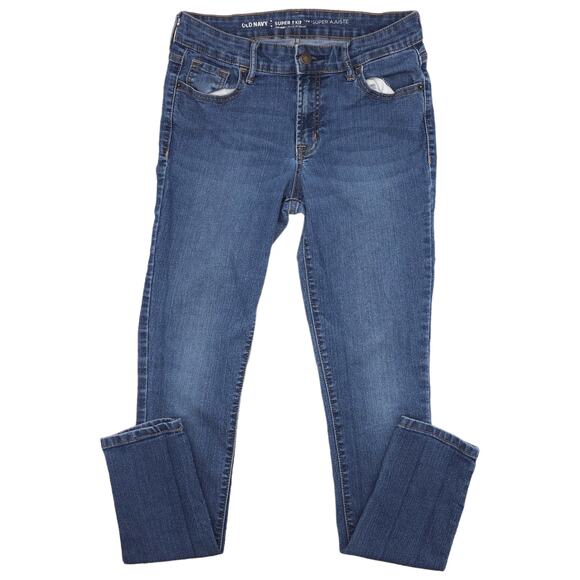 Old Navy Jeans Womens 4 Blue Rockstar Super Skinny Mid Rise Medium Wash - Picture 2 of 13
